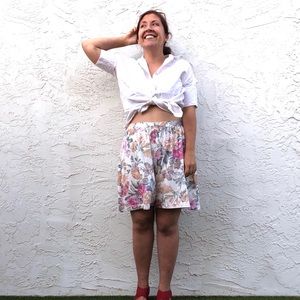 Vintage Floral Shorts, Size M